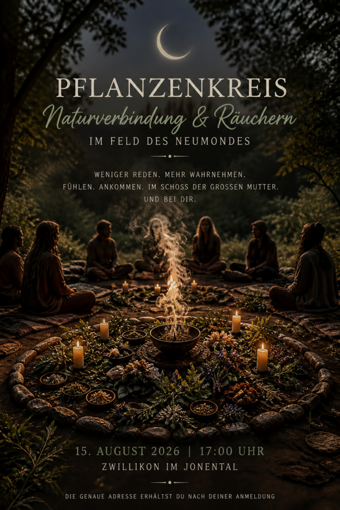 15.08.26 Pflanzenkreis Naturverbindung mit Räuchern – Heimkehr in den Schoss der Grossen Mutter